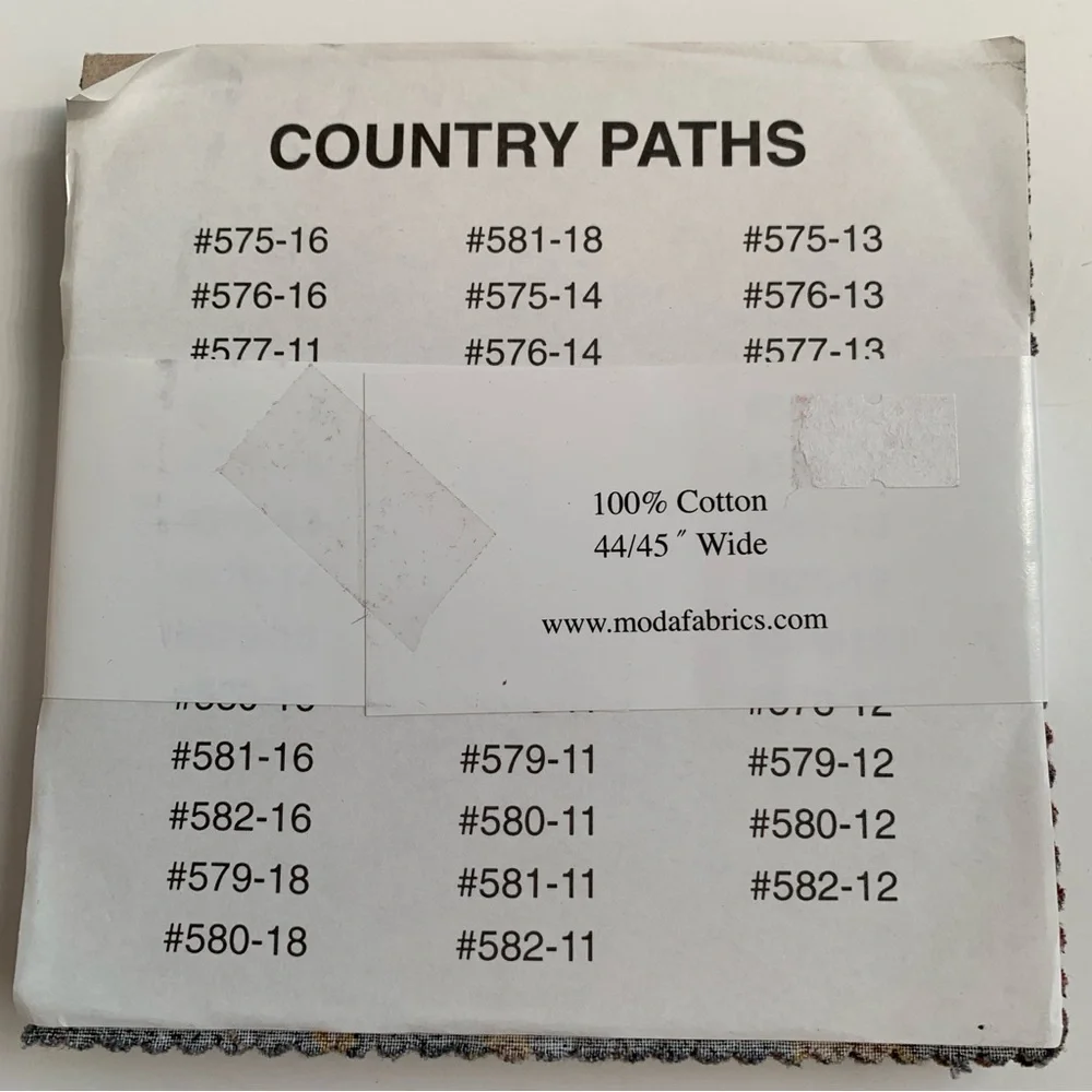 MODA Country Paths 5” Square Stacker Charm Pack Fabric Bundle 39 Pieces